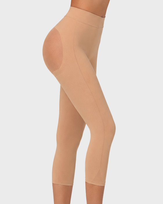 Invisible High Waisted Butt Lifting Capri Shaper Pants