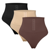 High Waist Seamless Single Breasted Shaping Thong Tummy Control Shapewear Panties