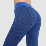 Honeycomb Butt Lifting Anti Cellulite Workout Leggings High Waist Yoga Pants