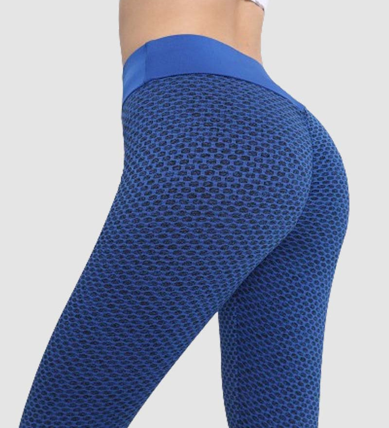 Honeycomb Butt Lifting Anti Cellulite Workout Leggings High Waist Yoga Pants