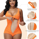 Women's Tummy Control Swimsuit Cutout Tie Knot Front Push Up Shapewear Bathing Suit