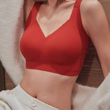 Smooth Minimizer Wireless Bra Anti-sagging Traceless Full Cup Thin Underwear