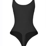 Women's Sexy Tummy Control Open Bust Body Shaper Zipper Plus Size Thong Shapewear