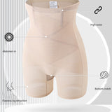 Mesh High Waist Tummy Control Underwear Postpartum Recovery Slimming Shaping Shorts