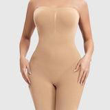 Slimming Sleeveless Bodysuit With Removable Shoulder Strap