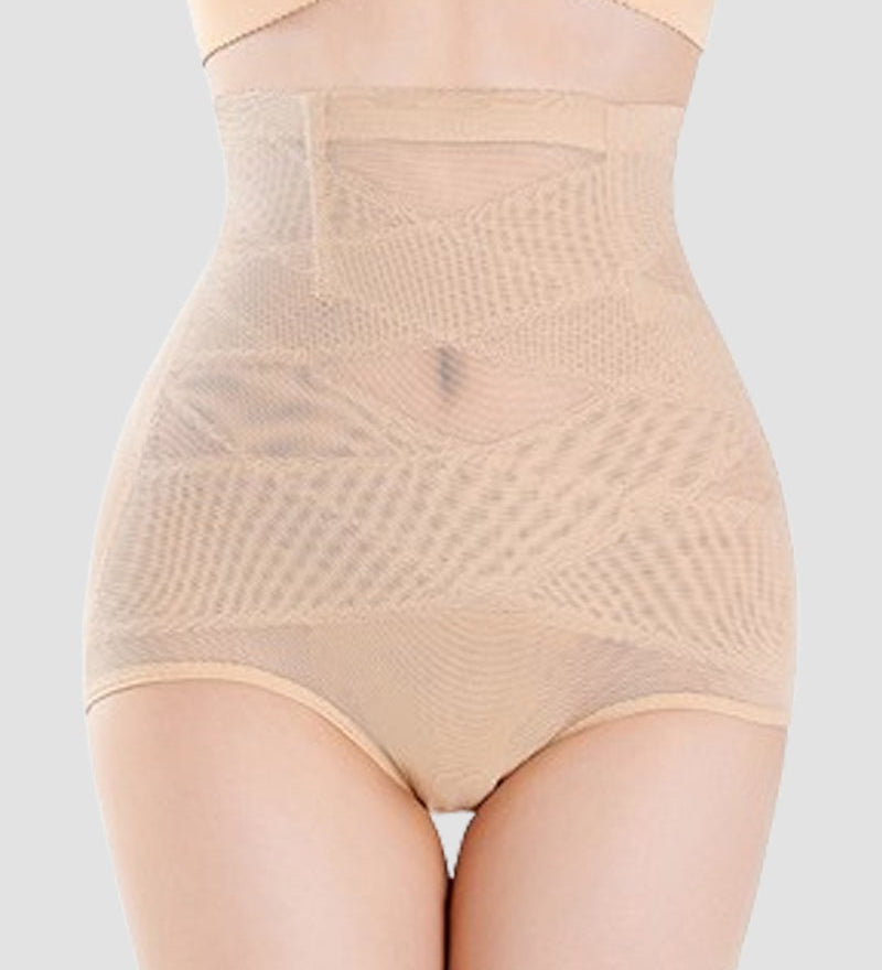 Tummy Control Shapewear Panties Breathable Butt Lifter Triangle Shorts With Crossover Design