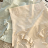 Ice Silk Seamless Tightening Waist Panties Hip Lift Breathable Shaping Briefs