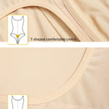 Women's Sexy Tummy Control Open Bust Body Shaper Zipper Plus Size Thong Shapewear