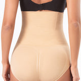 Seamless High Waist Shaping Panties Comfy Tummy Control Hip Lifting Slimming Brief