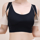Wireless Front Cross Side Buckles Bra Hunchback Correction Shockproof Yoga Underwear