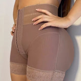 Sorelyne® Colombian Girdles Lace Stitching Slimming Shorts Butt Lifter Front Buckle Shaping Panty