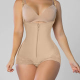 Sorelyne® Tummy Control Girdle Shaper Bodysuit Zipper Opern Bust