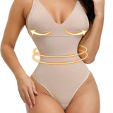 Seamless Tummy Control Bodysuit Butt Lifter Thong Backless Body Shaper