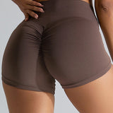 Seamless Hip-lifting Sports Yoga Shorts