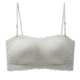 Women's Strapless Lace Non-slip Seamless Wireless Tube Top Bra