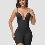 Sorelyne® Women's U Plunge Strapless Tummy Control Bodysuit Low Back Built In Bra Shapewear
