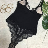 Sculpting One Piece Lace Shapewear Bodysuits