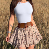 Women Sexy Ribbed Round Neck Short Sleeve Tummy Control Thong Bodysuit