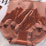 High Waisted Satin Seamless Bare Underwear