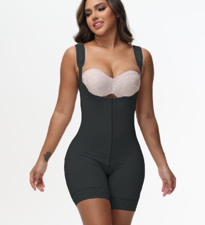 Girdles Colombianas Stage 2 Open Bust High Compression Shapewear With Zipper Crotch