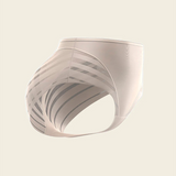 Lace Stripe Undetectable High Waist Briefs Underpants