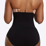 Seamless High Waist Shaping Panties Comfy Tummy Control Hip Lifting Slimming Brief
