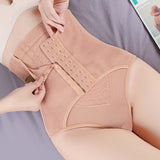 9-Breasted High-Waisted Hip-Lift Thigh Tuck Thong Panties