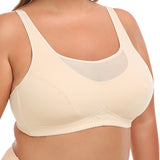 Plus Size Wireless Sexy Cut Outs Top Crop Tank Bra