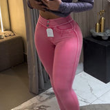 Sorelyne® Stretch Hip-Lifting Skinny Jeans for Curvy Women