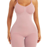 Seamless Light Support Tummy Control Thigh Slimmer Bodysuit Shapewear