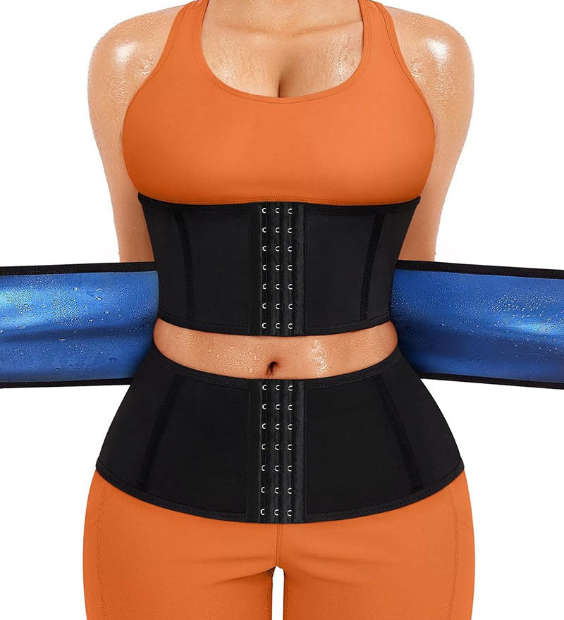 Women's Sweat Weight Loss Sports Waist Trainer Belly Shaping Sauna Corset Girdle