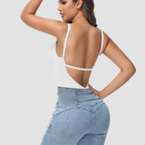 Sorelyne® Women's U Plunge Strapless Tummy Control Bodysuit Low Back Built In Bra Shapewear