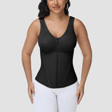 Sorelyne® Corset Vest with Padded Bra Front Zipper Waist Trainer