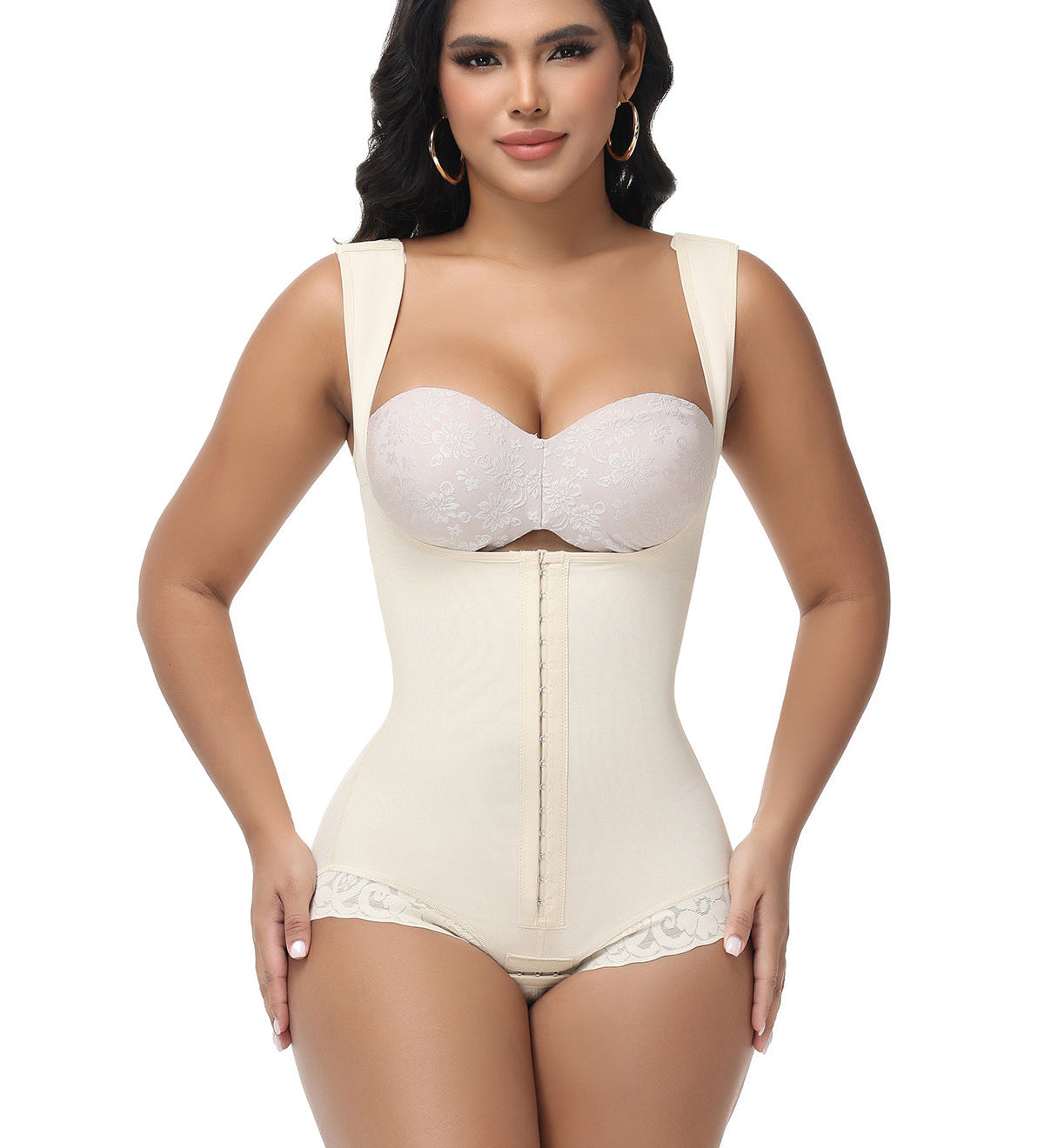 Open Bust Tummy Control Girdles Colombianas Butt Lift Body Shaper