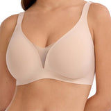 Women's Deep V Seamless Push Up Wire Free Comfort Bra