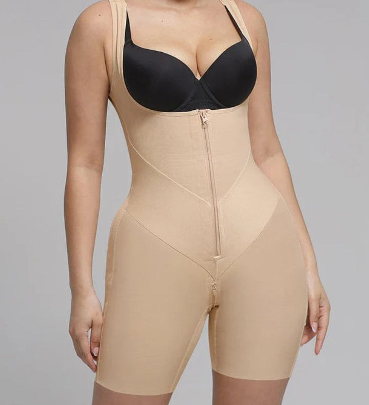 Girdles Colombianas Front Zipper Open Bust Full Body Shaper