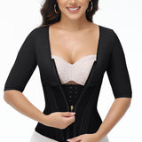 Sorelyne® Girdles Colombianas High Compression Half Sleeves V Neck Waist Trainer