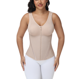 Sorelyne® Corset Vest with Padded Bra Front Zipper Waist Trainer