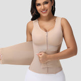 Sorelyne® Zipper & Button Double Pressure Sports Waist Trainer