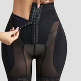 4 Row Button High Waist Hip Lift Shaping Shots With Removable Pads