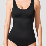 Women's Seamless Round Neck Tummy Control Briefs Bodysuit