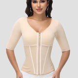Sorelyne® Girdles Colombianas High Compression Half Sleeves V Neck Waist Trainer