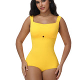 Neckband style Butt Lift One-Piece Swimsuit