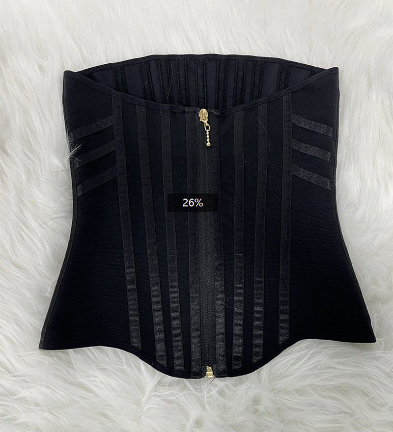 Sorelyne® Girdles Colombianas 3 Row Hook and Eye Front Zipper Waist Trainer