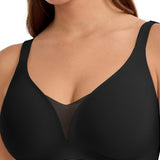 Women's Deep V Seamless Push Up Wire Free Comfort Bra