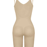 Seamless Backless Mid Length Tummy Control Shapewear Bodysuit
