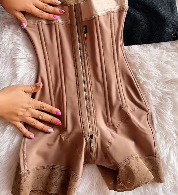 Sorelyne® Buckle Front Open Bust Crotch Zipper Tummy Control Shapewear Girdles Colombianas