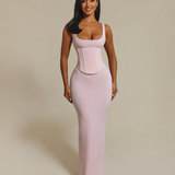 Hourglass Figure Body Shaper The Corset Maxi Dress Two-Piece Set
