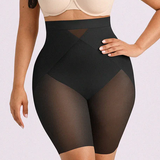 High Waist Mid-Thigh Breathable Mesh Butt Lifting Shorts