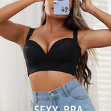 Deep Cup Push Up Bra With Full Back Coverage